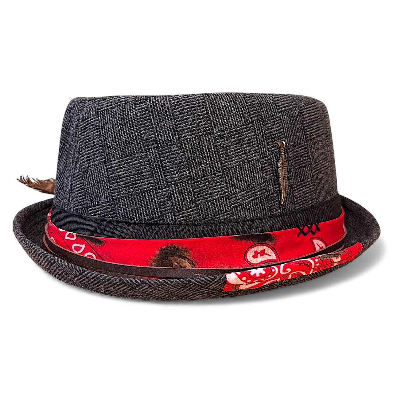 Alternative Style Wool Porkpie Hat – Short Brim Collection