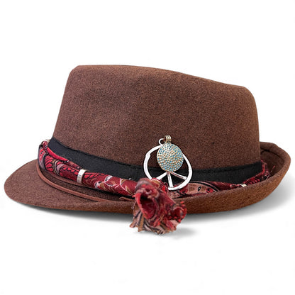 Bohemian Wool Fedora Hat – Short Brim Collection