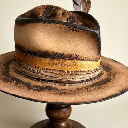 The Mateo – Vintage Skull Fedora Hat