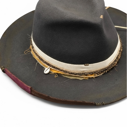 “Shadow” – Handmade Dark Gray Felt Hat