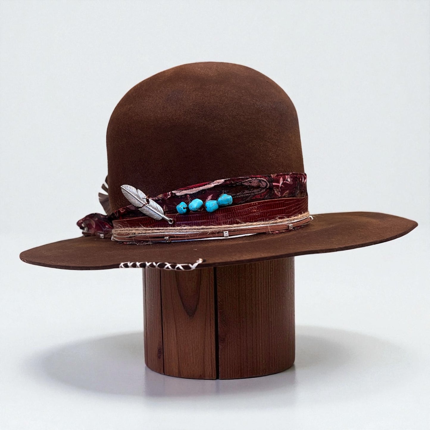 The Apache Hat  – Bohemian Open Crown Wool Felt Hat