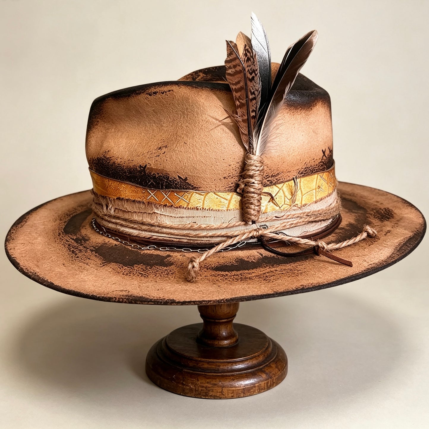 The Mateo – Vintage Skull Fedora Hat
