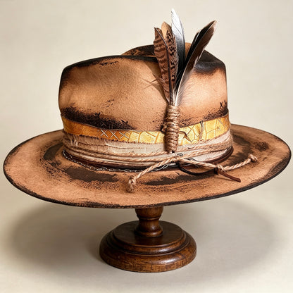 The Mateo – Vintage Skull Fedora Hat