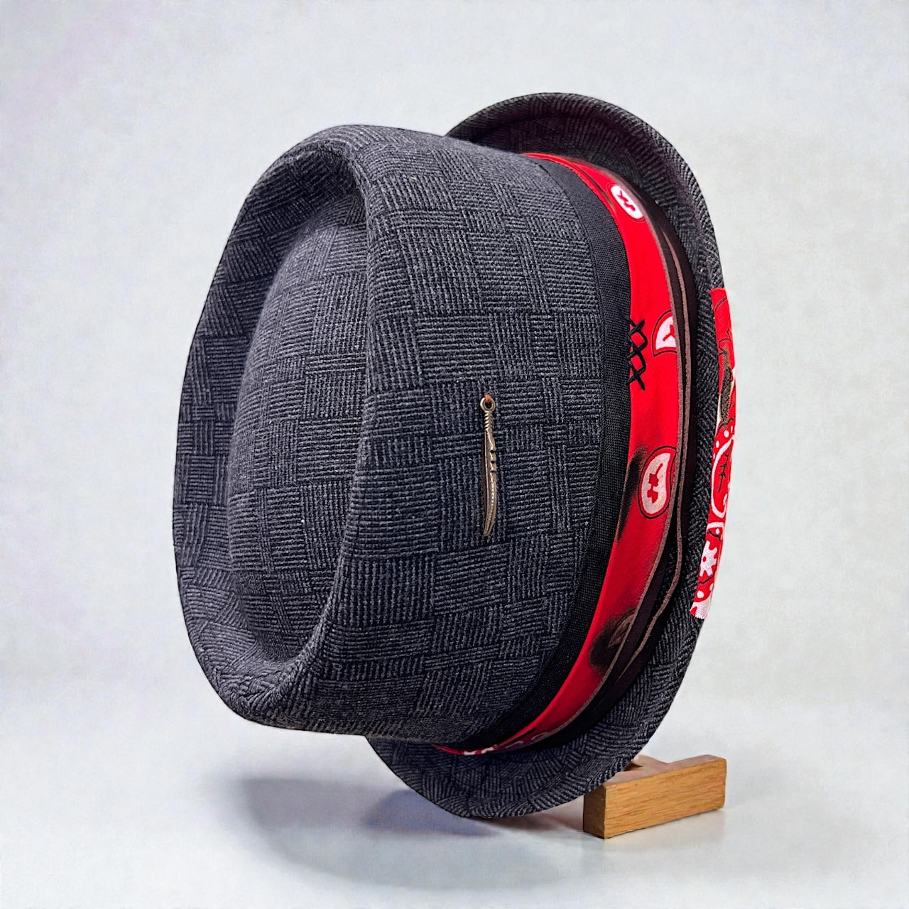 Alternative Style Wool Porkpie Hat – Short Brim Collection