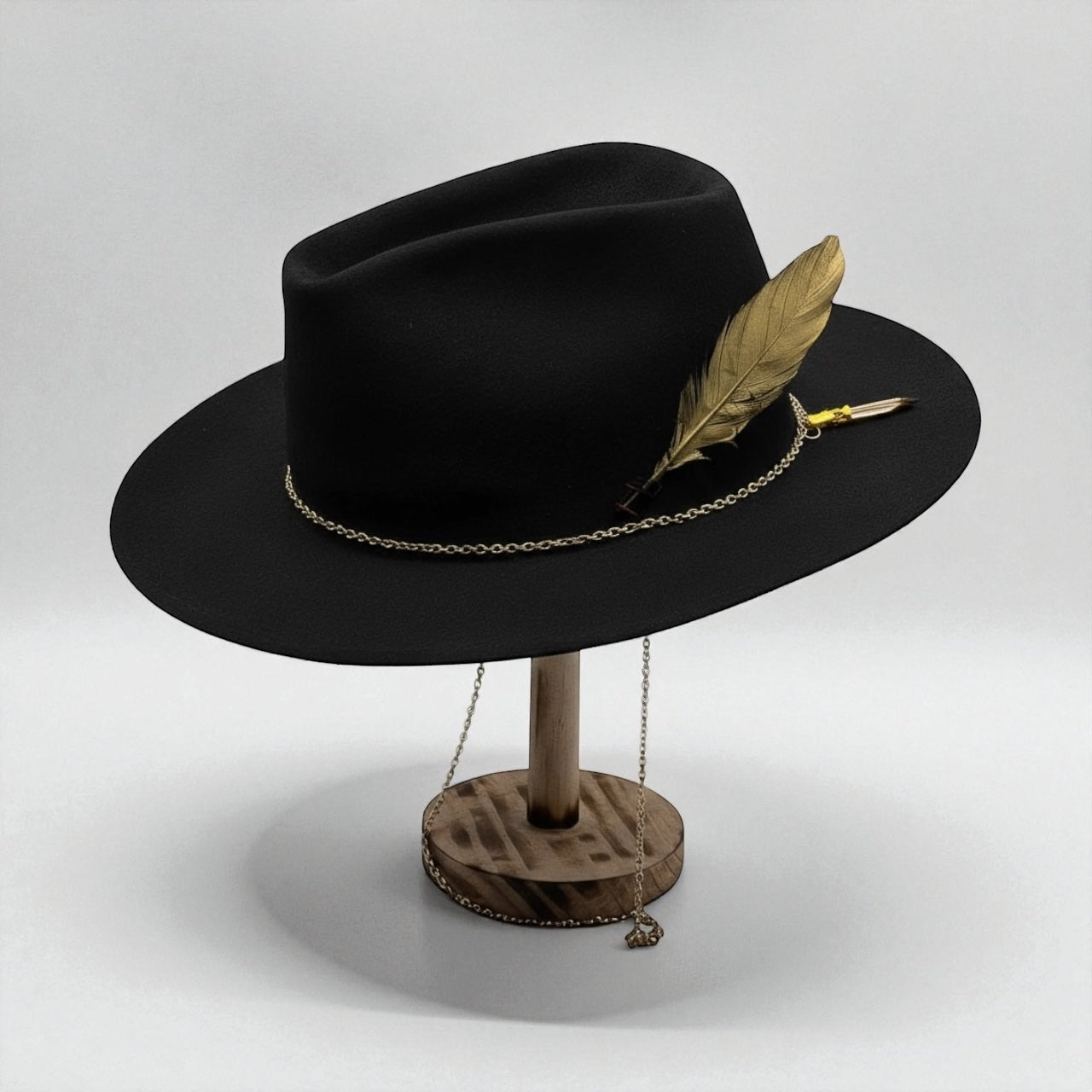 Golden Western Hat Edition – Elegant Black Cowboy Hat