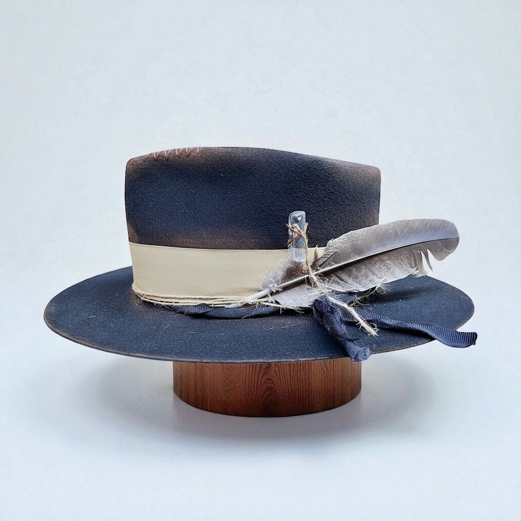 The Arizona Beige – Ethnic Bohemian Style Felt Fedora Hat