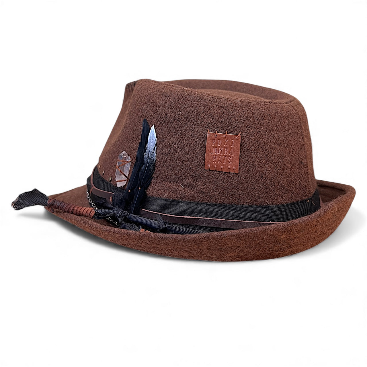 Boho Rock Style Wool Fedora Hat – Short Brim Collection