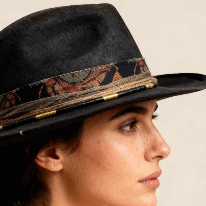 The Vintage No. II – Leather Effect  Retro Edgy Hat