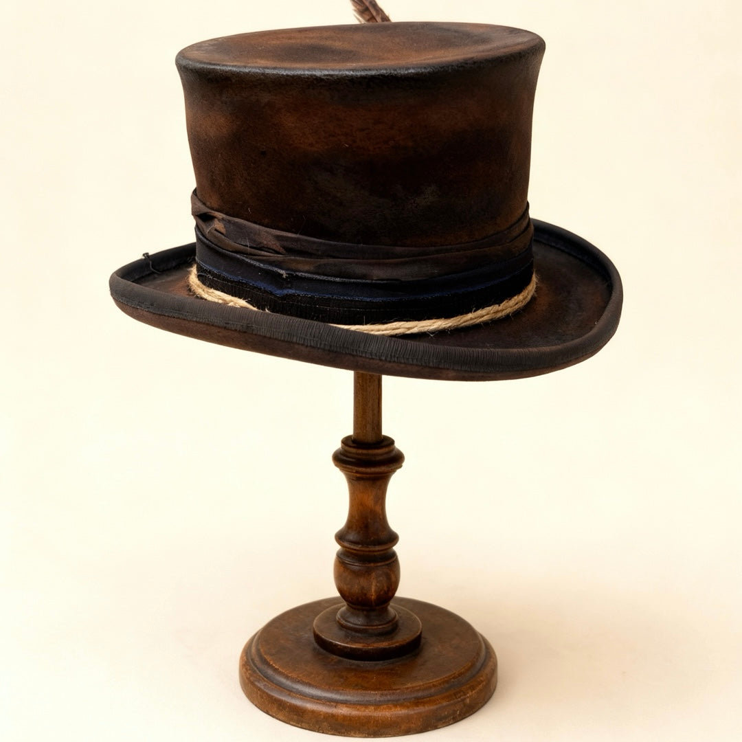 Edgy Distressed Top Hat – Billy the Kid Inspired