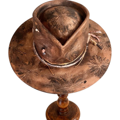 In Stock – Rose Gold Distressed Fedora Hat