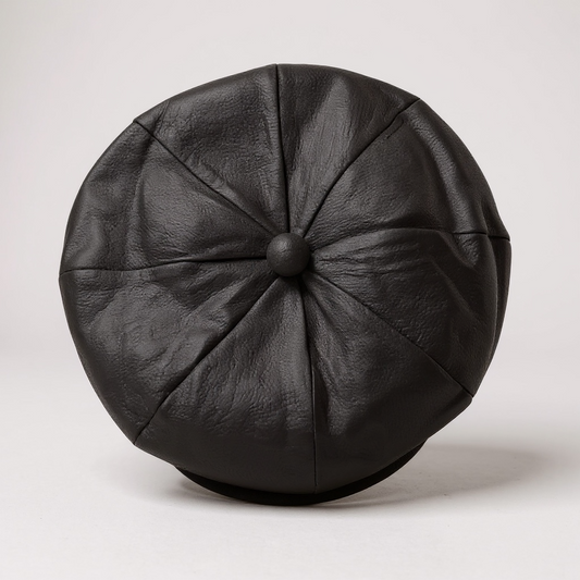 Newsboy Voluminous Cap – Peaky Blinders 100%… – leather-effect felt hat, detail view 5 | Pokijomba Hats