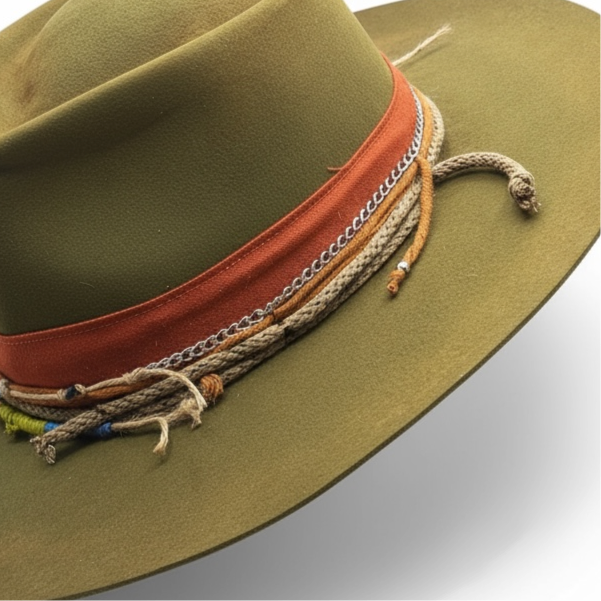 Tropik | Wild Felt Fedora – Handcrafted Bohemian Hat