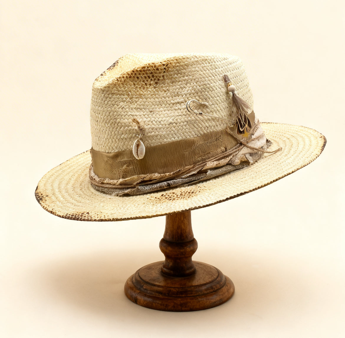 Las Canarias – Beige Straw Fedora Hat | Boho-Chic Elegance