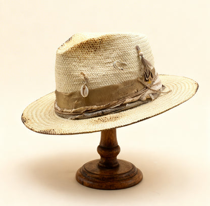 Las Canarias – Beige Straw Fedora Hat | Boho-Chic Elegance