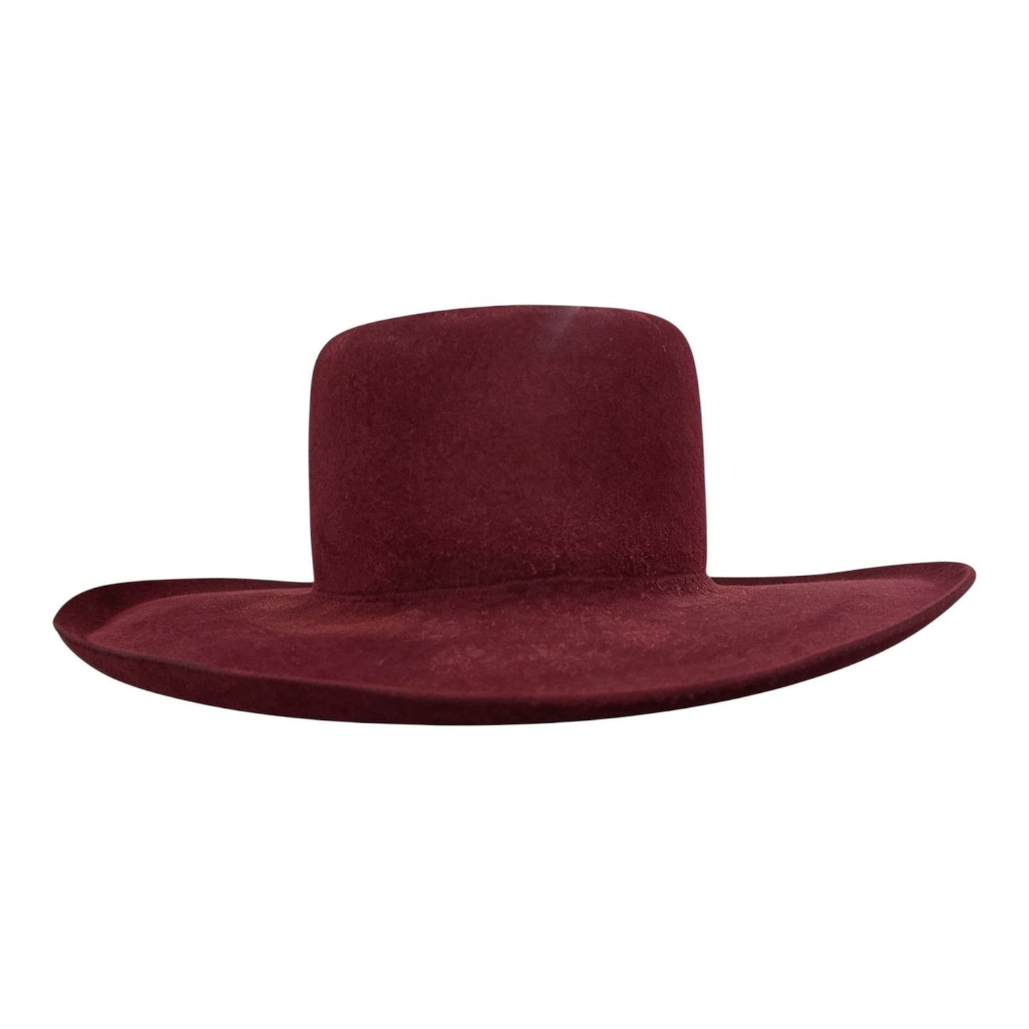 The Gambler Hat Burgundy — 100% Wool Felt