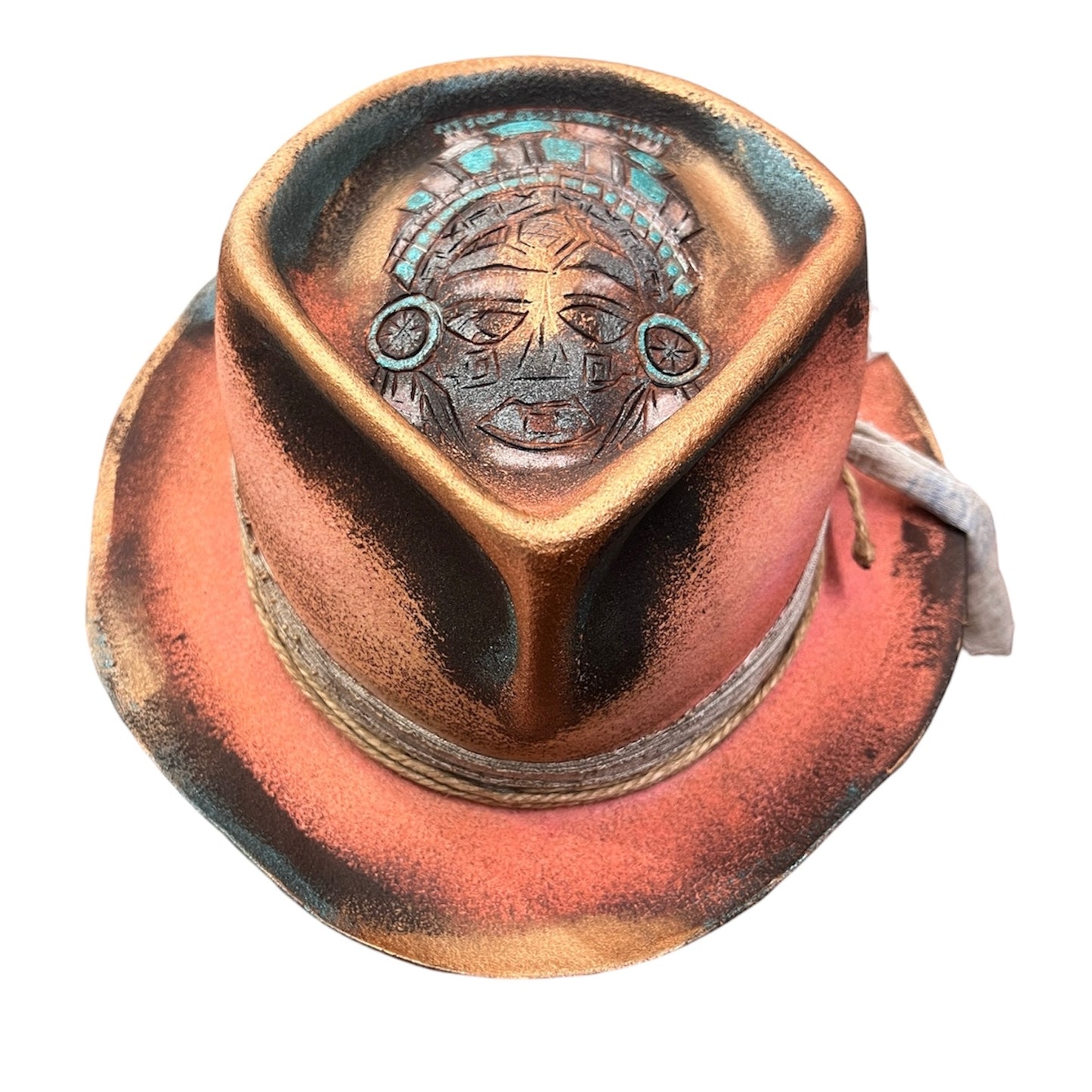 The Sun Lord – Pink Custom Hand-Painted Fedora Hat