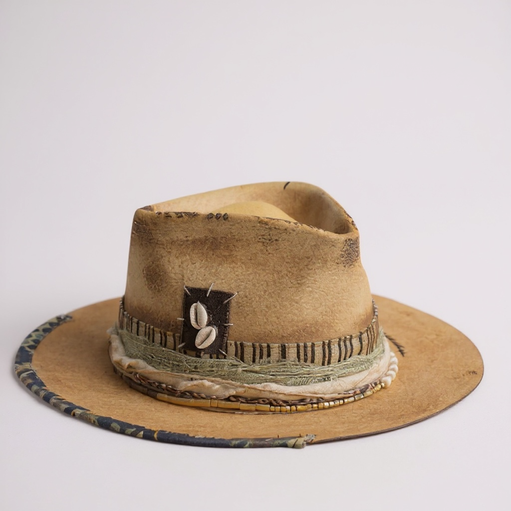 All You Need Is AMOR Fedora – Handmade Felt Hat with Wide Brim