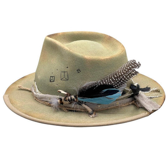 Iskaba – Boho Fedora Hat Handcrafted in Wool Felt