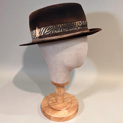 Porkpie Style – Black Bohemian Felt Hat