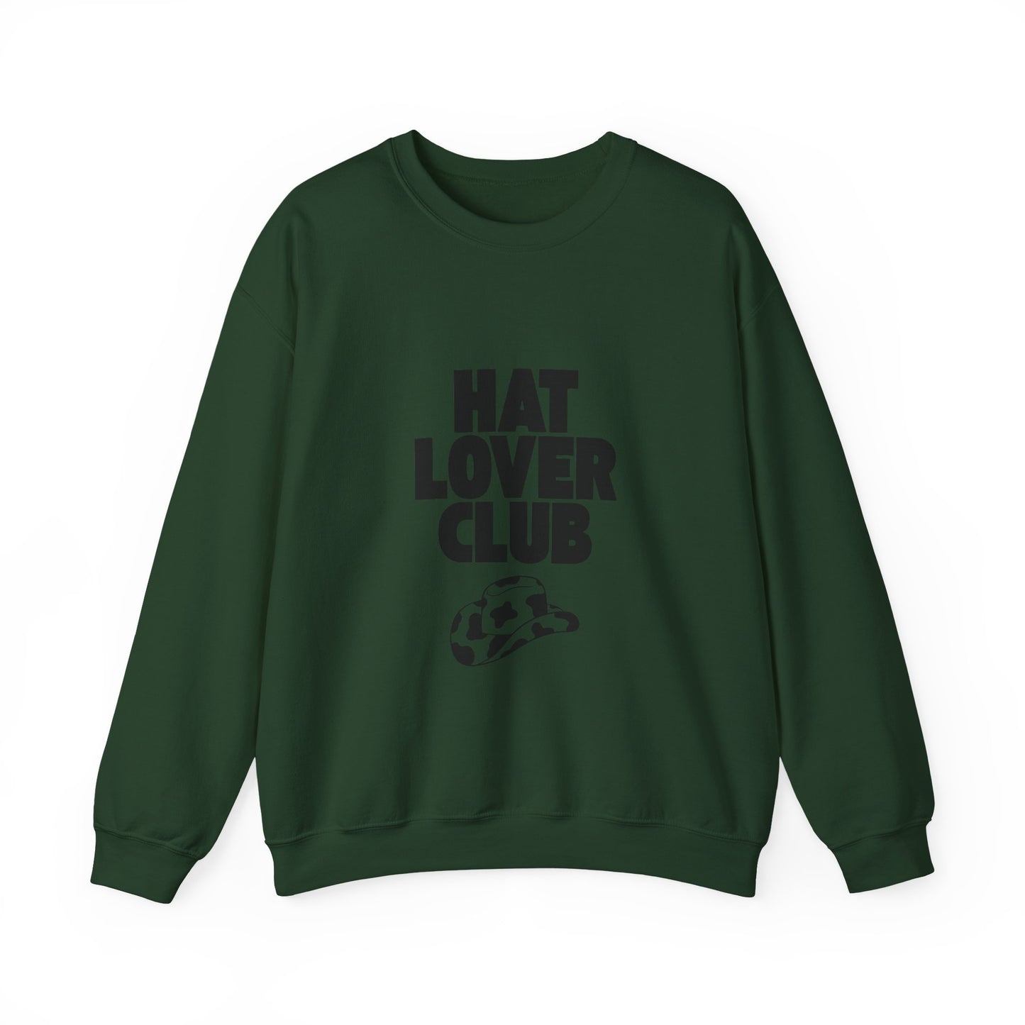Hat Lover Club Sweatshirt — Graphic Crewneck for Hat Enthusiasts