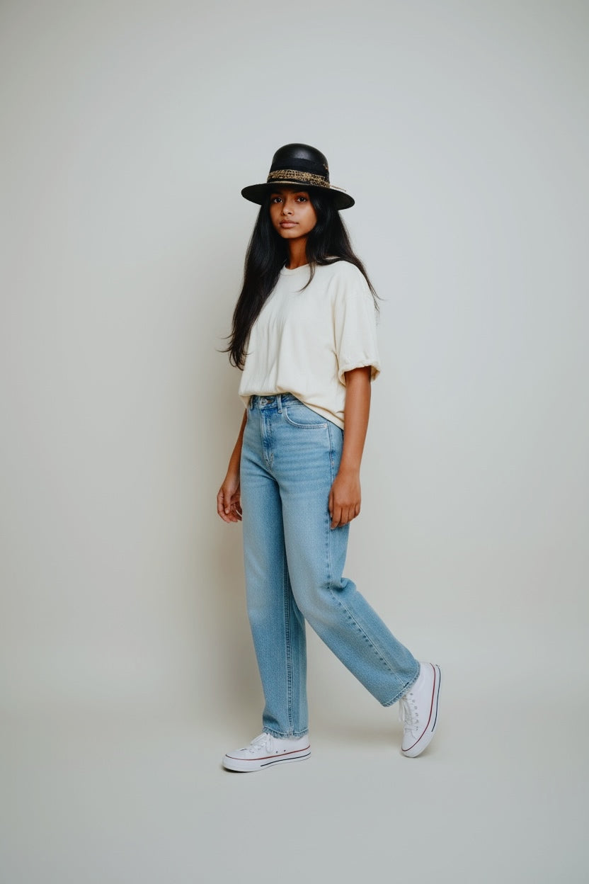 Rare Vintage Leather-Effect – Cheetah Bowler Hat