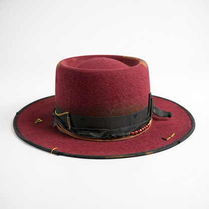In Stock – Chloe – Round Crown Wool Felt Hat