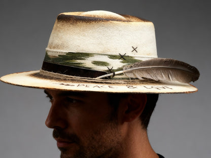 “Peace & Love” Vintage Style Hat