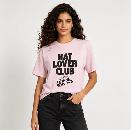 Hat Lover Club Tee — Graphic Oversized Boxy T‑Shirt