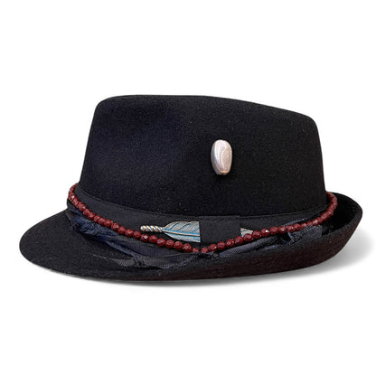 Bohemian Wool Fedora Hat – Short Brim Collection