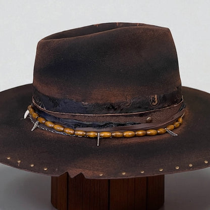 Jacky – Vintage Style Black Felt Hat