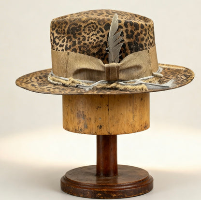 Fearless – Animal Print Wool Felt Hat