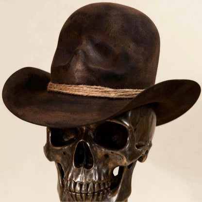 Open Crown Skull Hat