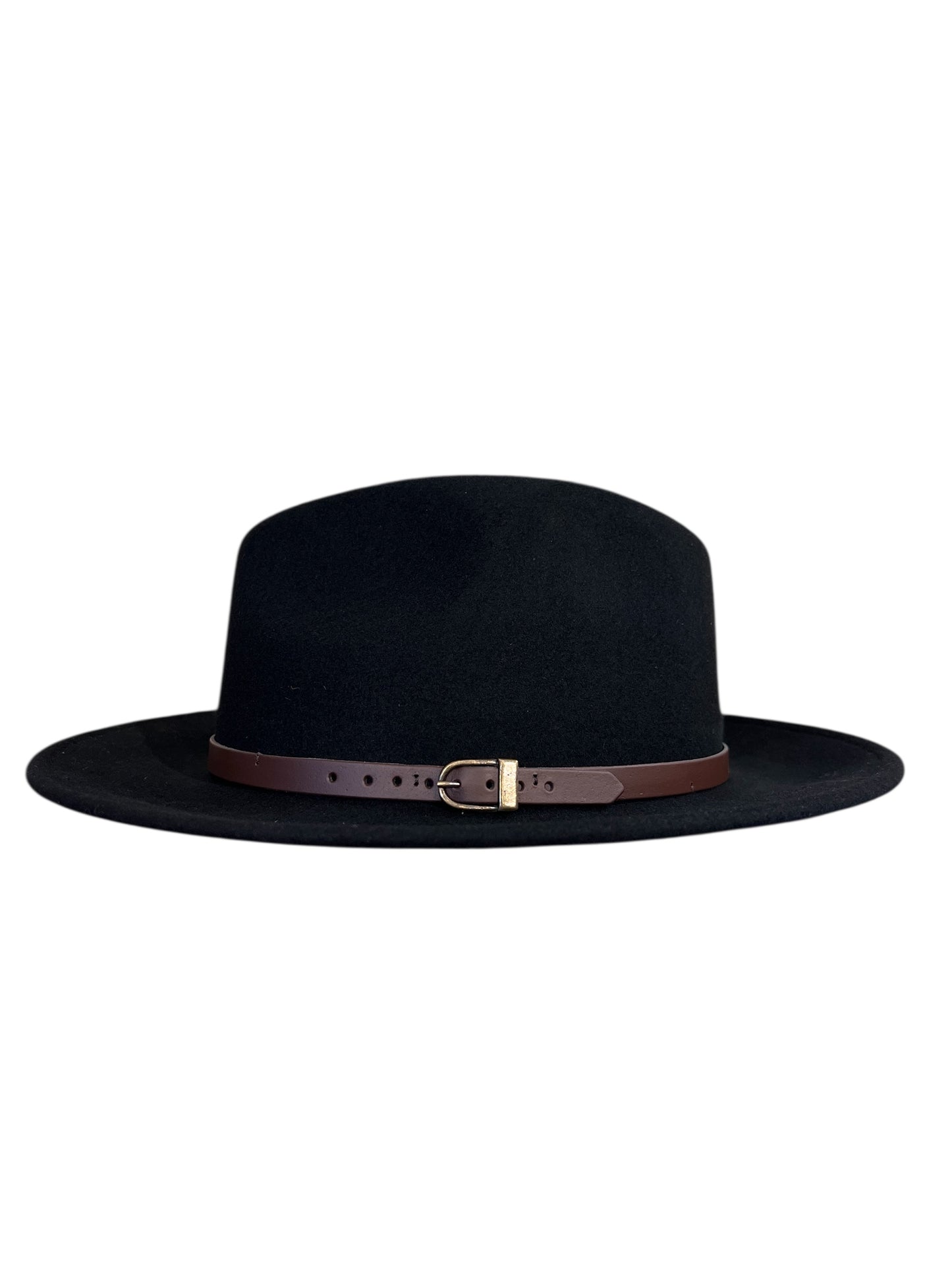 Classic Teardrop Fedora Hat – Foldable, Waterproof & Flexible Indiana Jones Wool Felt Hat in Black