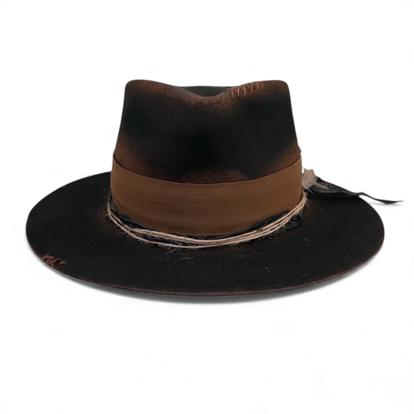 The Arizona Brown – Ethnic Bohemian Style Felt Fedora Hat