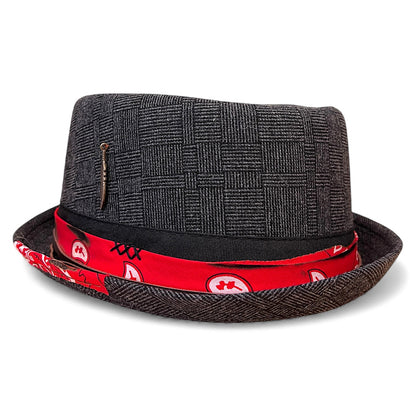 Alternative Style Wool Porkpie Hat – Short Brim Collection