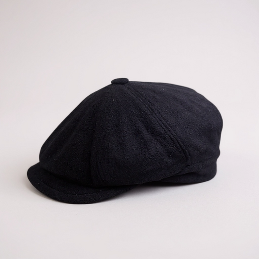Newsboy Breathable Cap – Peaky Blinders Baker Hat –… – handmade felt hat, detail view 3 | Pokijomba Hats