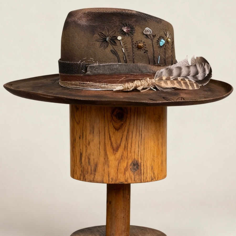 Rare Vintage Style Hat – “Flowers of Ophelia”