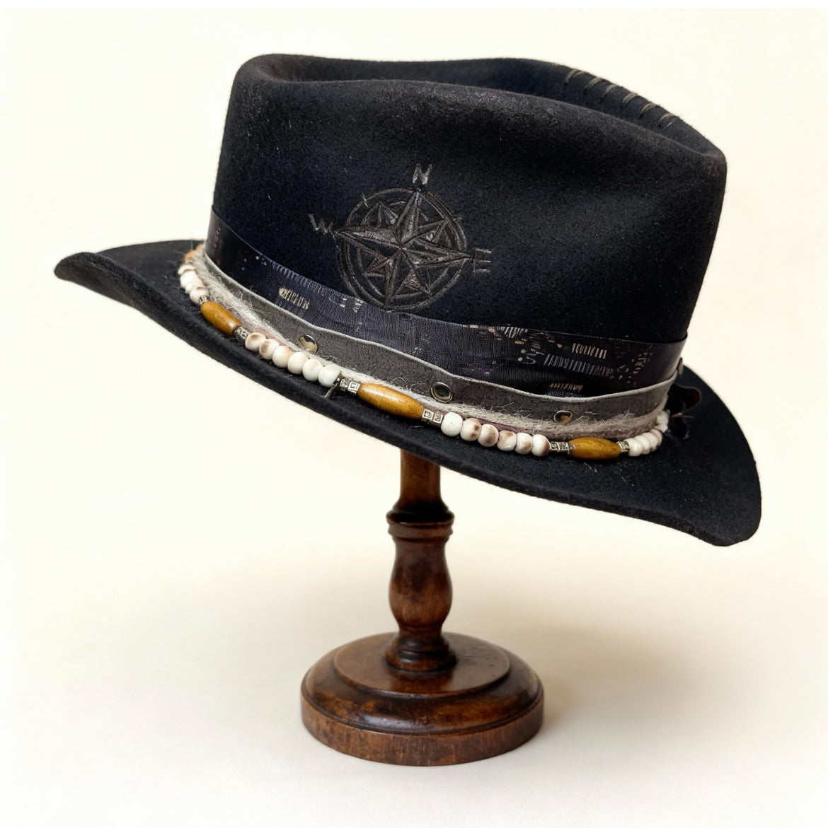 The Compass Rose – Old Western Fedora Wool Felt Hat