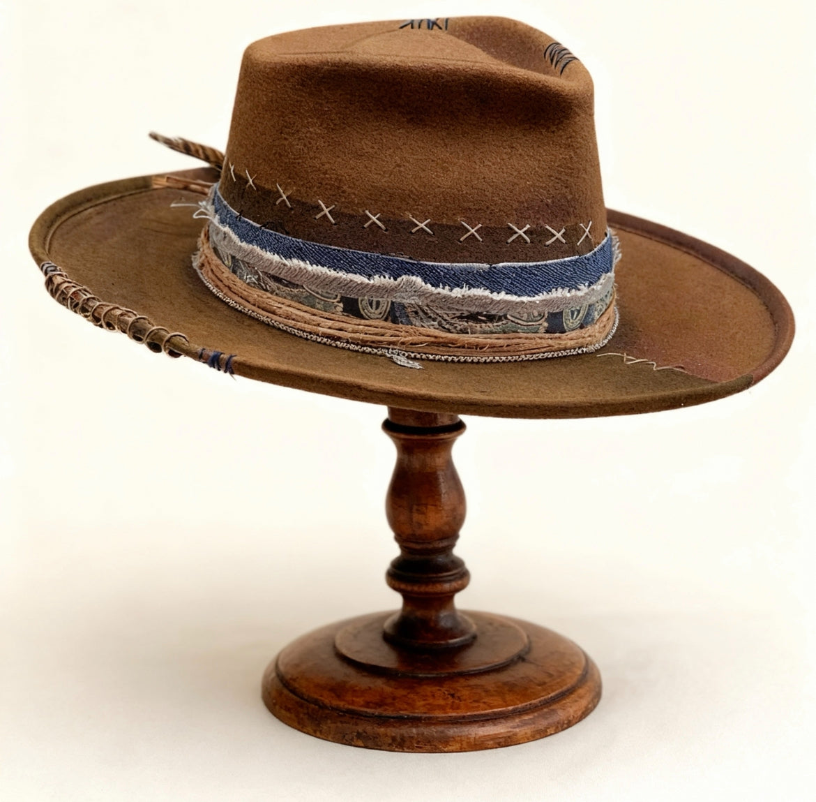 Hawái – Brown Wool Felt Fedora Hat