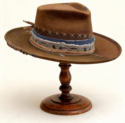 Hawái – Brown Wool Felt Fedora Hat