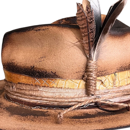 The Mateo – Vintage Skull Fedora Hat