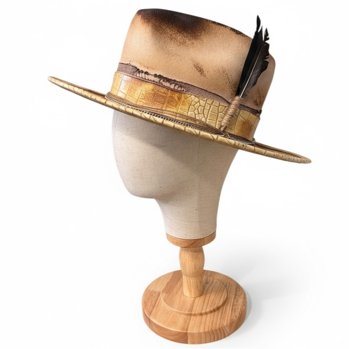 The Mateo – Vintage Skull Fedora Hat | Classic Retro Style Hat for Men & Women