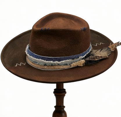 Hawái – Brown Wool Felt Fedora Hat