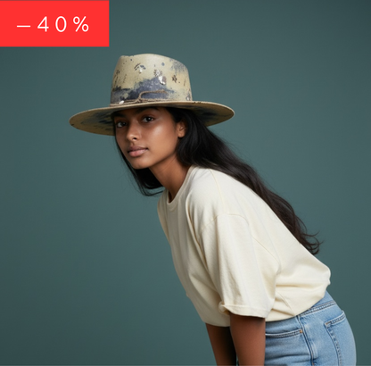 In Stock – Shades of Blue Tie-Dye Fedora Hat