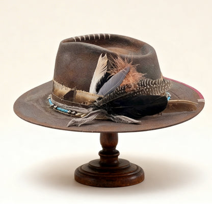 Mystic Mexican Soul – Wool Felt Hat – Handmade Vintage Bohemian Hat