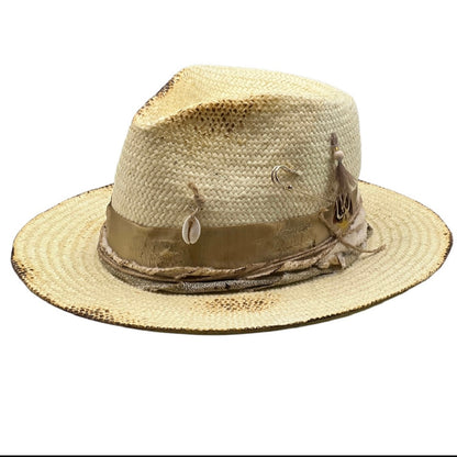 Las Canarias – Beige Straw Fedora Hat | Boho-Chic Elegance