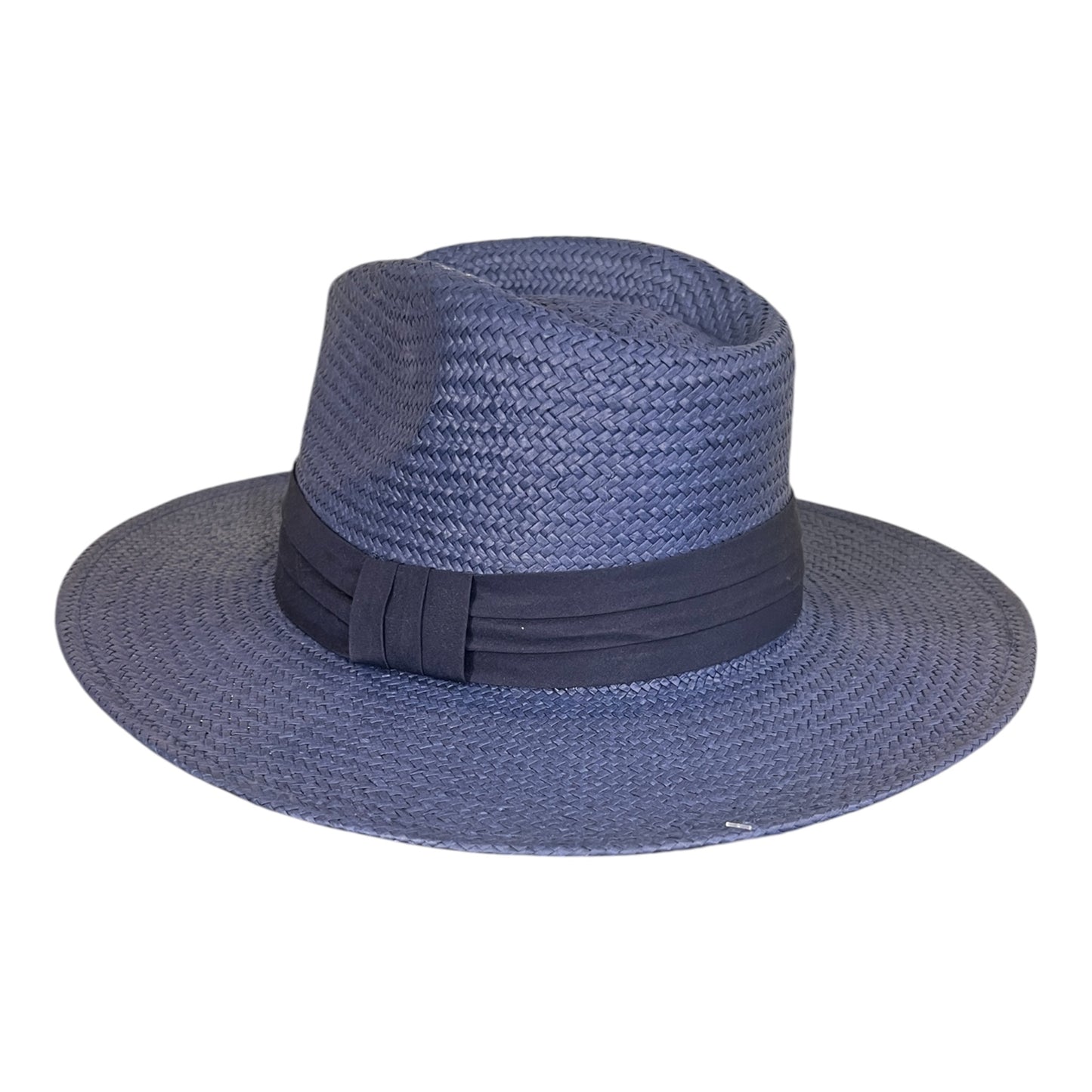 POKIS — Navy Wide Brim Summer Straw Hat