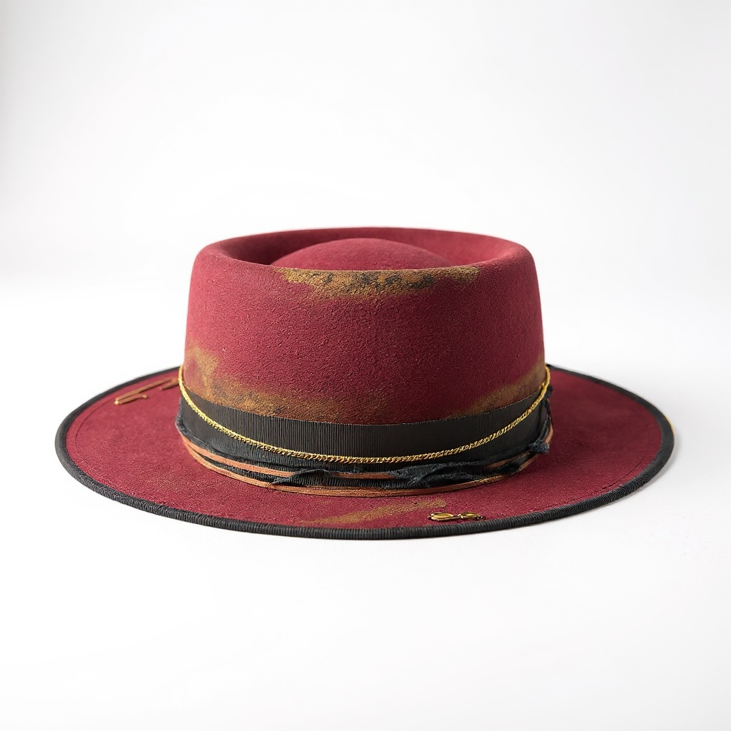In Stock – Chloe – Round Crown Wool Felt Hat