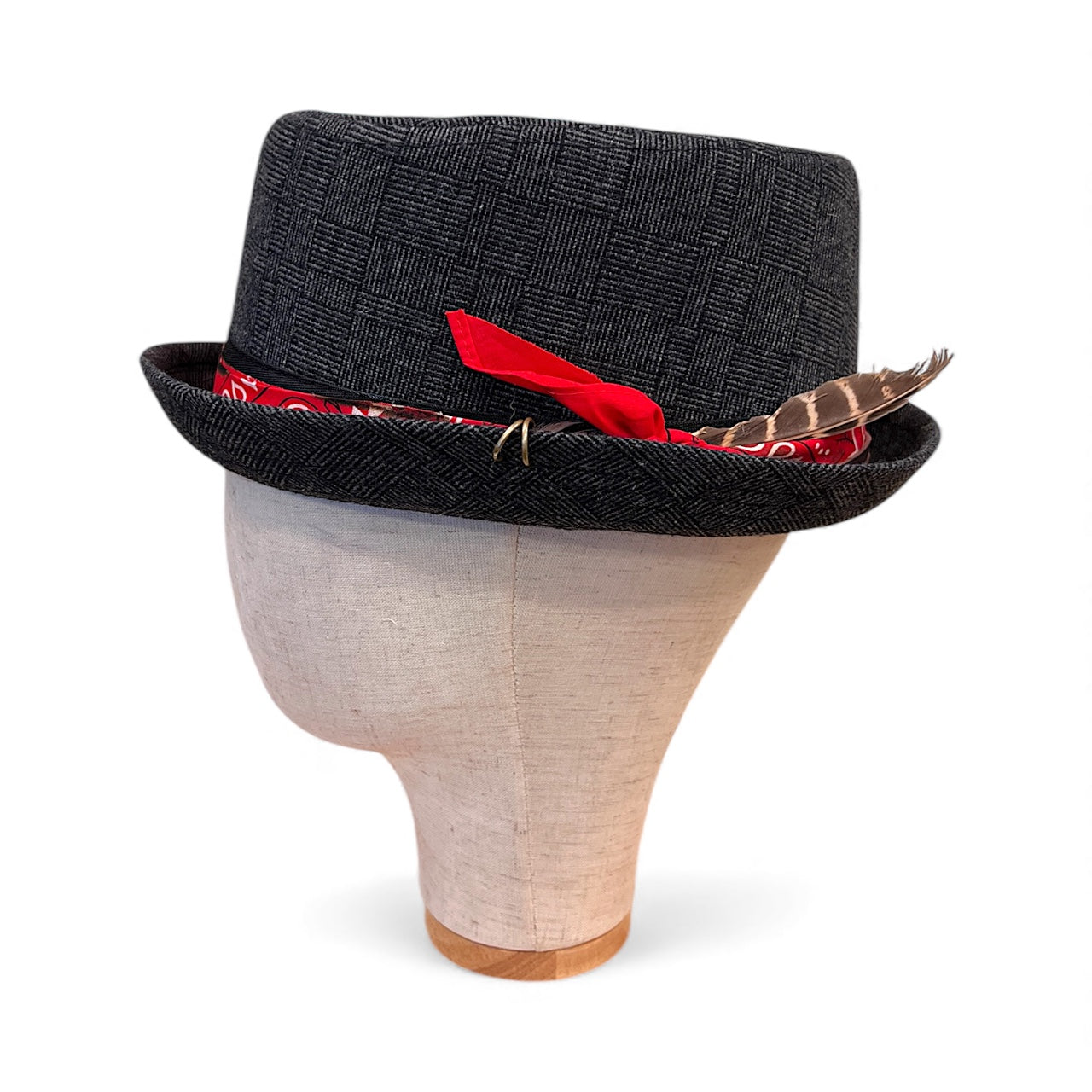 Alternative Style Wool Porkpie Hat – Short Brim Collection