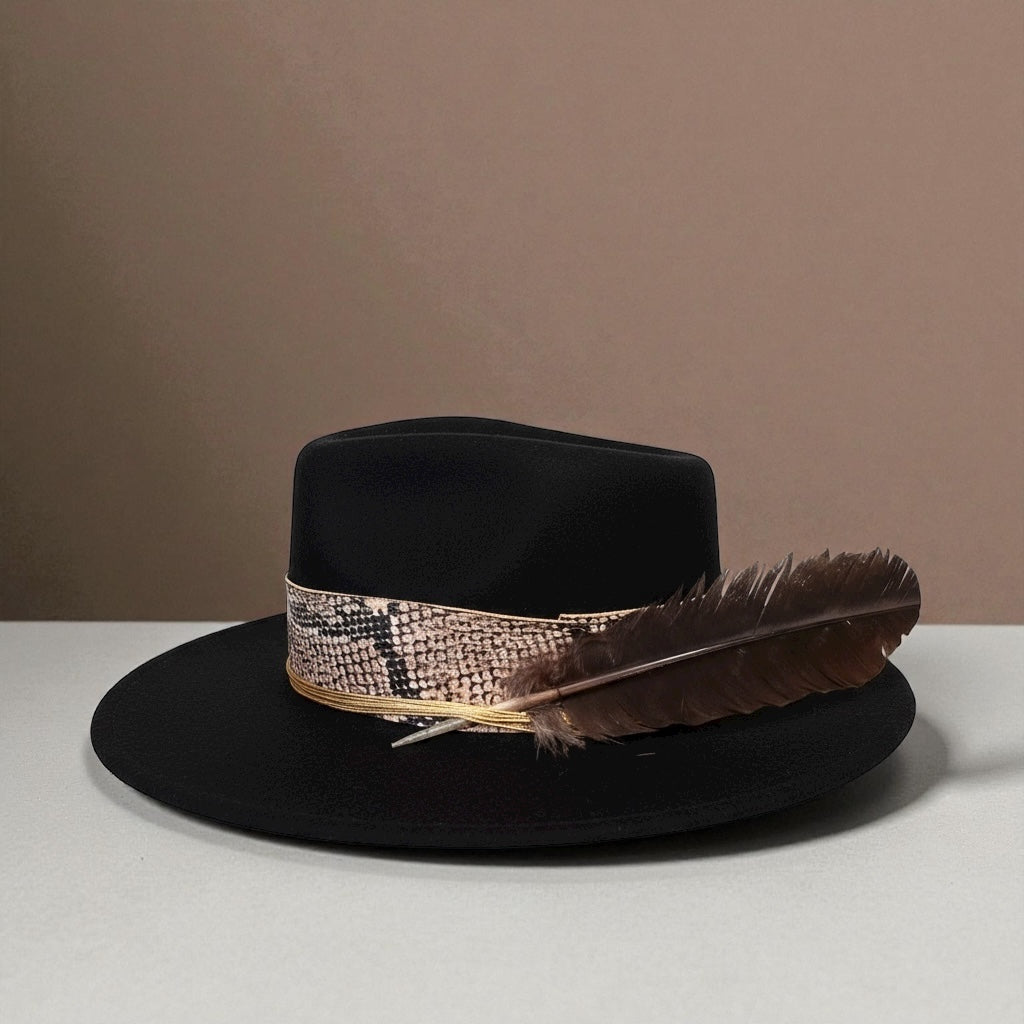 Black Queen – Bohemian Wool felt Hat